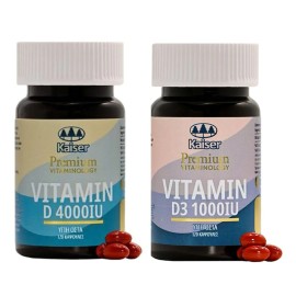 KAISER Promo Premium Vitamin D 4000iu 120 Kάψουλες & Vitamin D3 1000iu 120 Kάψουλες