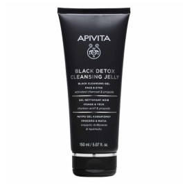 APIVITA Cleansing Μαύρο Gel Καθαρισμού Πρόσωπο & Μάτια 150ml