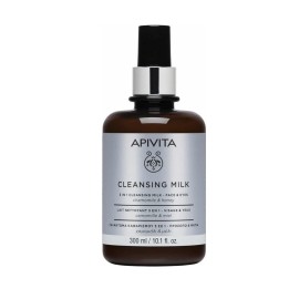 APIVITA Cleansing Milk Γαλάκτωμα Καθαρισμού 3 Σε 1 Πρόσωπο & Mάτια 300ml