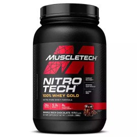 MUSCLETECH Nitrotech 100% Whey Gold 908g - Double Rich Chocolate